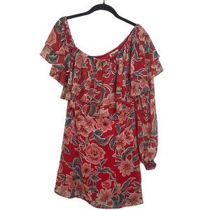 Show Me Your MuMu Dress, WATSON, off the shoulder floral dress, size S, like new